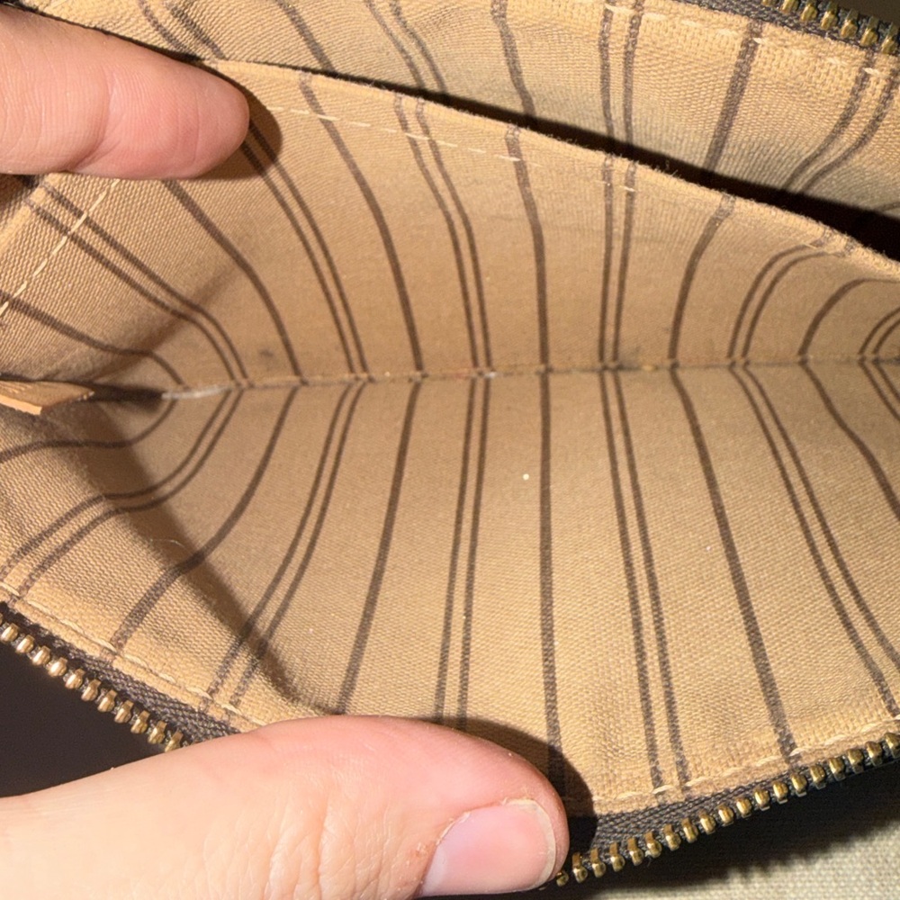 Louis Vuitton Monogram Large Neverfull Pochette/Wristlet SEE DESCRIPTION - Picture 12 of 14